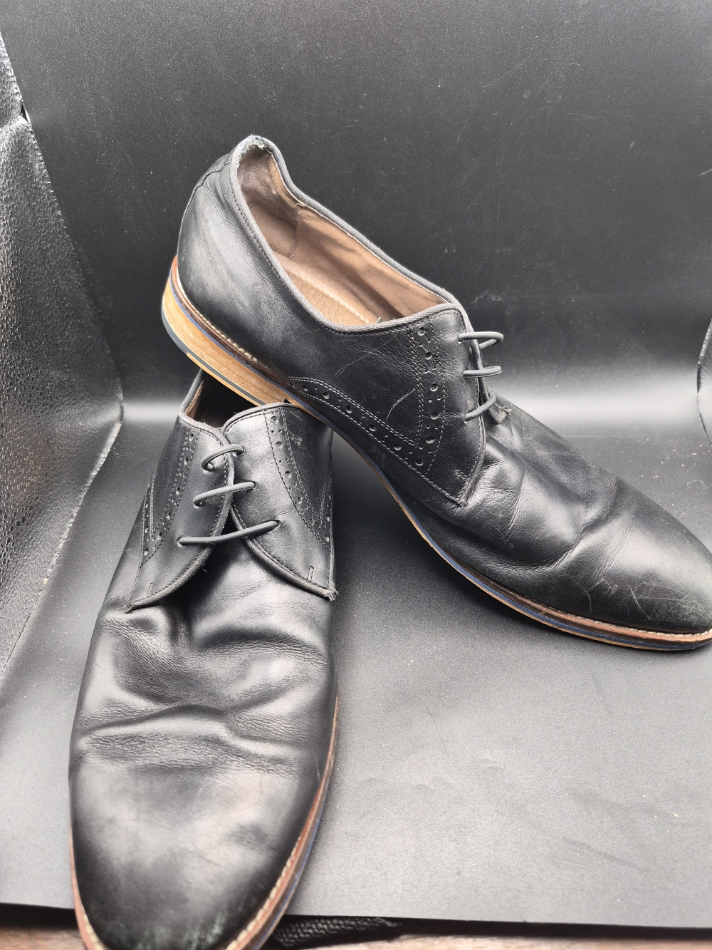 Johnson And Murphy Classic Men's Black Leather Dress Shoes